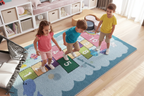 Tapis marelle sous l'eau - 2-3 enfants jouant ensemble