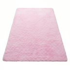 Tapis moelleux rose Shaggy pour un intérieur cosy et tendance