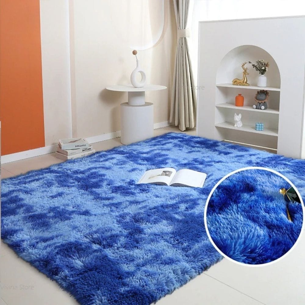 Cosysol Tapis moelleux Shaggy Bleu Marine