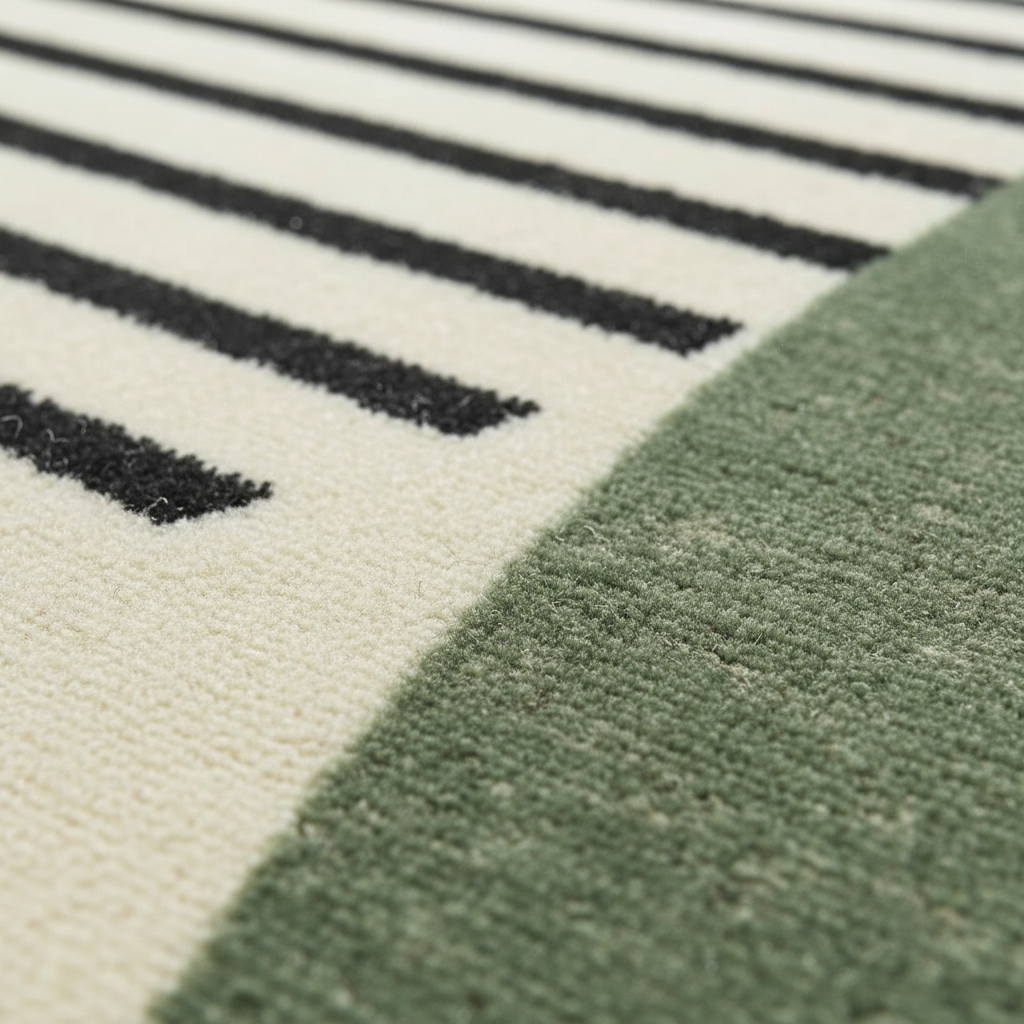 Tapis nordique élégant pour une chambre au style moderne