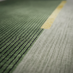 Tapis nordique vert élégant pour une chambre au style moderne