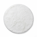Tapis rond blanc vue produit