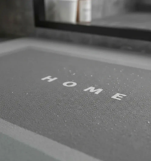 Tapis salle de bain séchage rapide léger vert