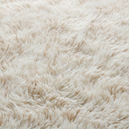 Tapis Shaggy Beige épais et moelleux pour un confort inégalé Beige / 160cmx200cm