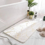 Ma boutique Blanc / 40x60cm Tapis soyeux salle de bain antidérapant Blanc