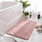 Ma boutique Rose / 40x60cm Tapis soyeux salle de bain antidérapant Rose