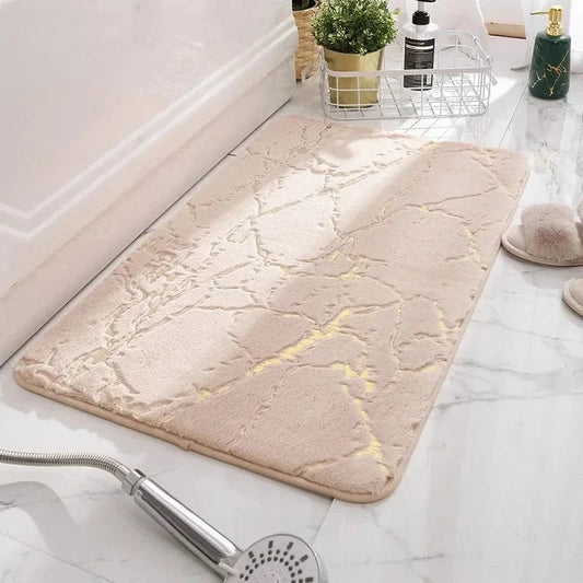 Ma boutique Beige / 40x60cm Tapis soyeux salle de bain antidérapant Saumon