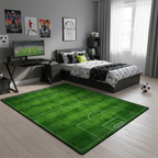 Tapis terrain de football chambre ado gaming