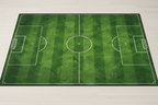 Tapis terrain de football vue complète