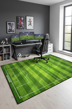 Tapis terrain football horizontal chambre ado