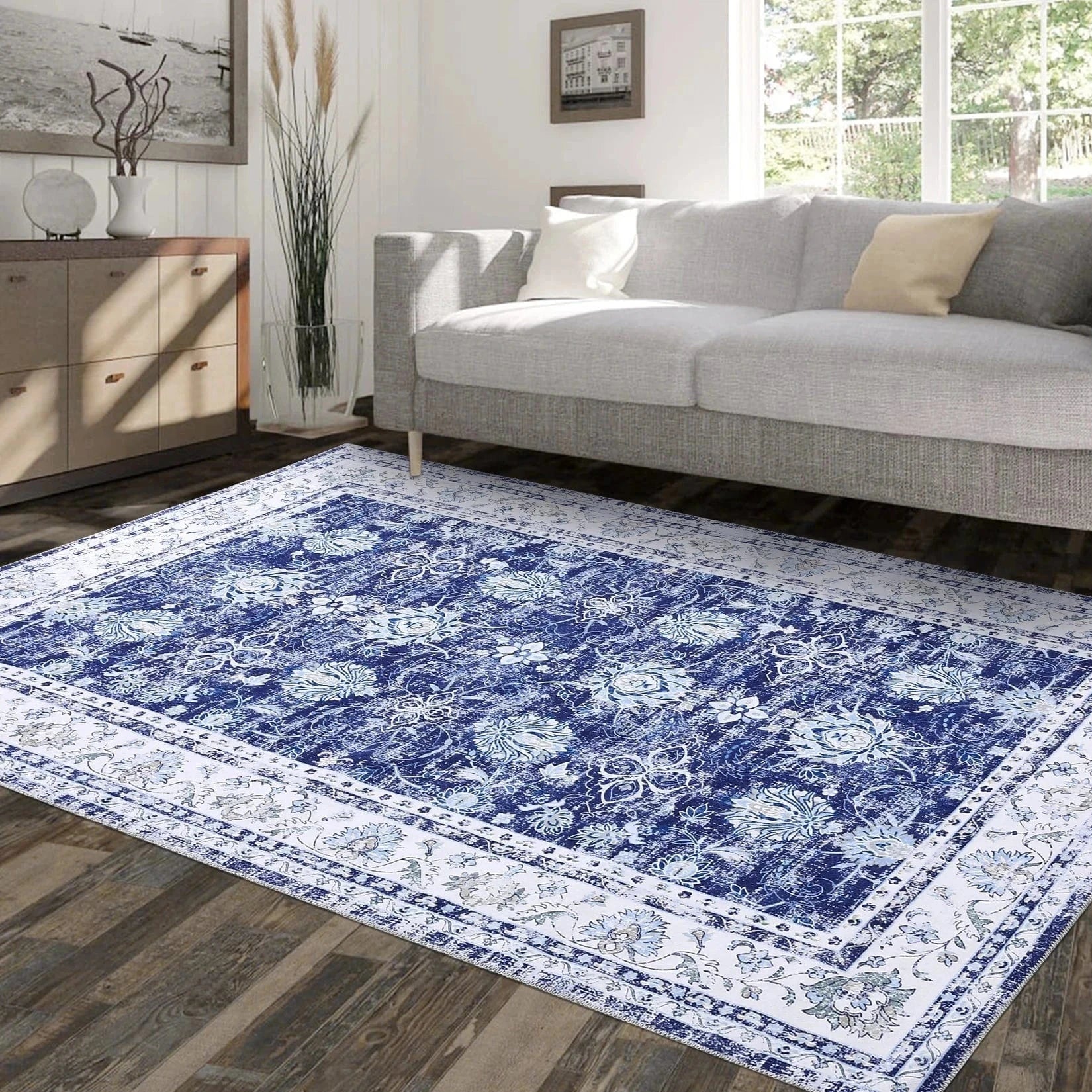 Ma boutique Bleu / 140CMx200CM Tapis traditionnel vintage Berbères