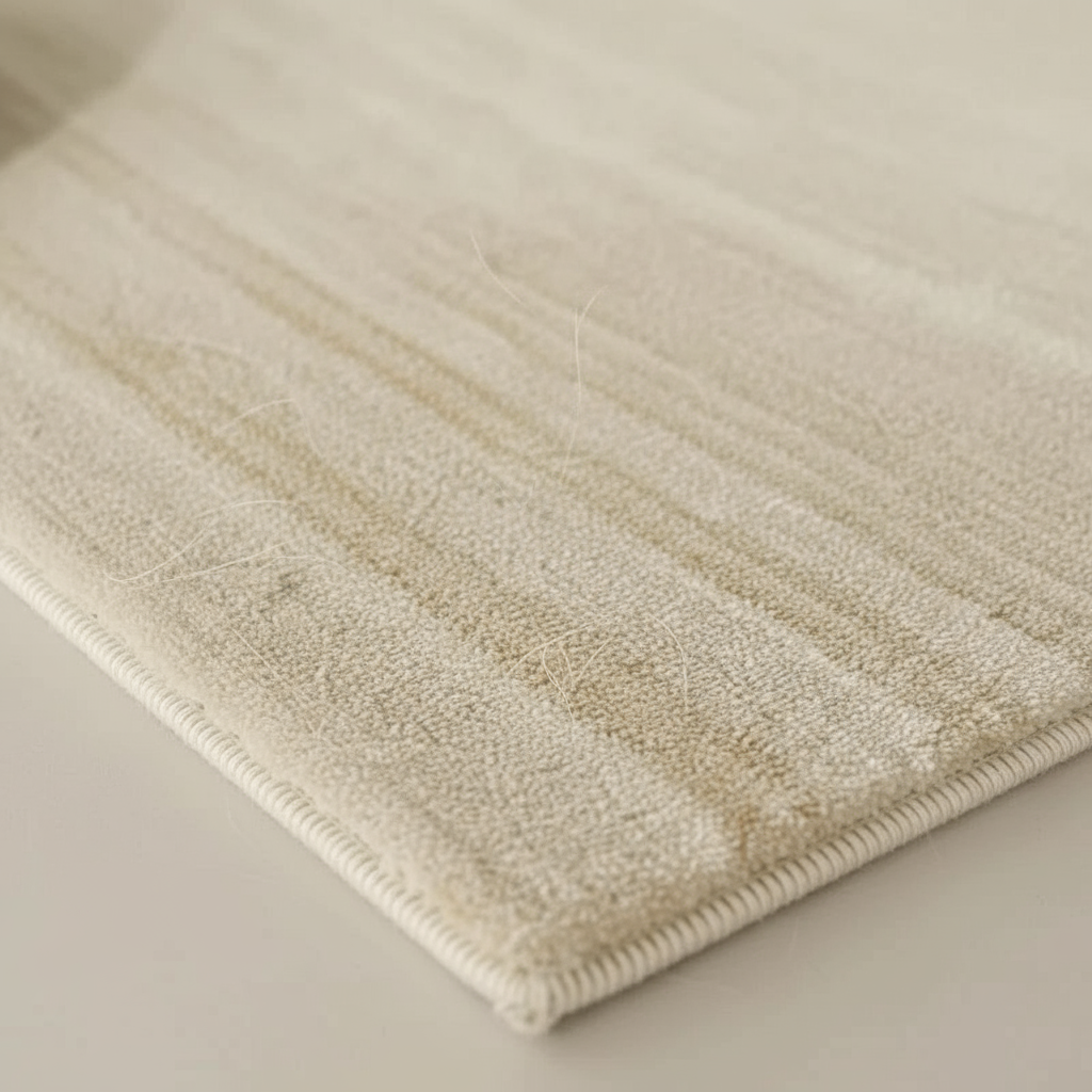 Tapis Wabi-sabi beige au toucher soyeux pour un intérieur élégant