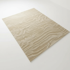 Tapis Wabi-sabi beige : Élégance ondulée pour un intérieur unique