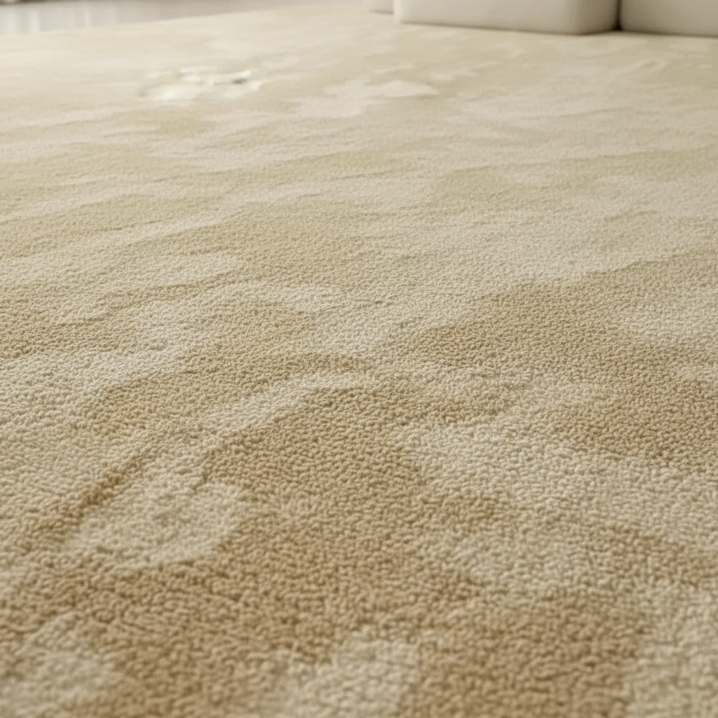 Tapis Wabi-sabi beige : Élégance ondulée pour un intérieur unique