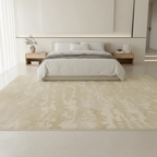Tapis Wabi-sabi beige : Élégance ondulée pour un intérieur unique
