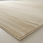 Tapis Wabi-sabi Beige Élégant à Rayures
