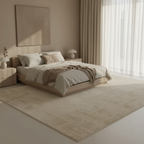 Tapis Wabi-sabi Beige tache Légère pour un intérieur élégant