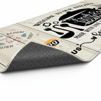 Titre : Tapis de cuisine décoratif "Welcome to our Kitchen Served Here"
